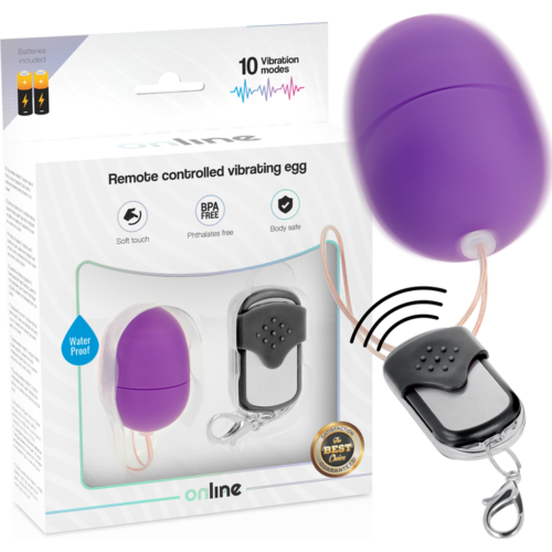 Œuf vibrant ONLINE avec télécommande et 10 modes de vibration