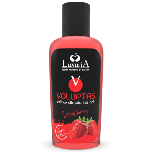 Gel de massage comestible Intimateline Luxuria effet chaleur fraise