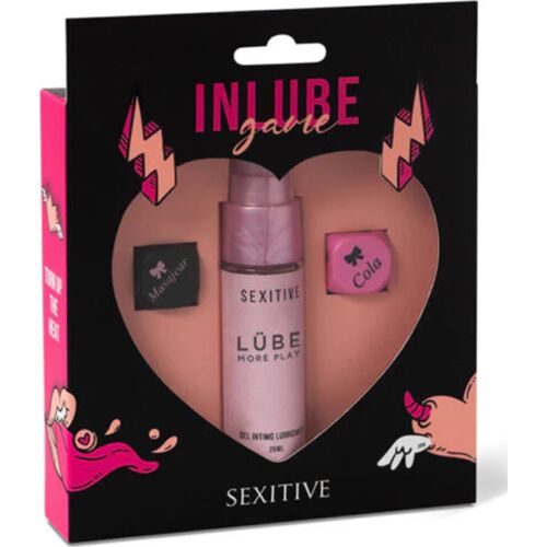 Jeux érotiques SEXITIVE IN LUBE GAME avec dés et lubrifiant