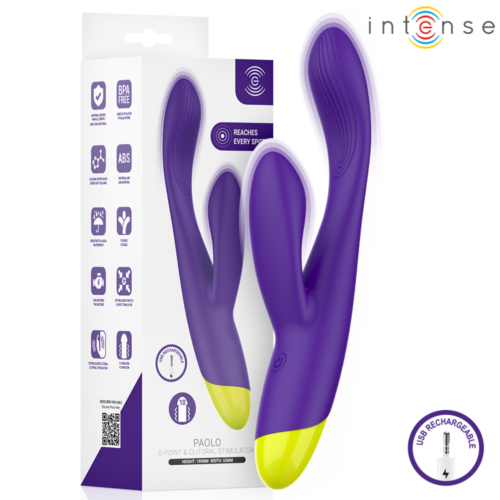 Vibrateur INTENSE PAOLO Stimulateur Double