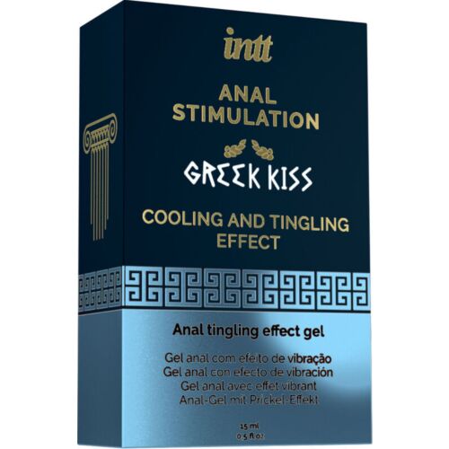 Gel Anal INTT Greek Kiss 15 ml - Goût Mente et Stimulation