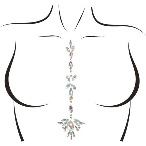 Bijou de corps Leg Avenue Jade | Gemmes adhésives scintillantes