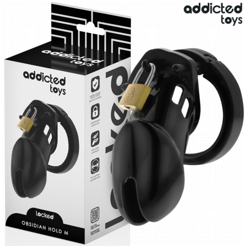 Jaula à Pénis ADDICTED TOYS LOCKED - Obsidian Hold Taille M