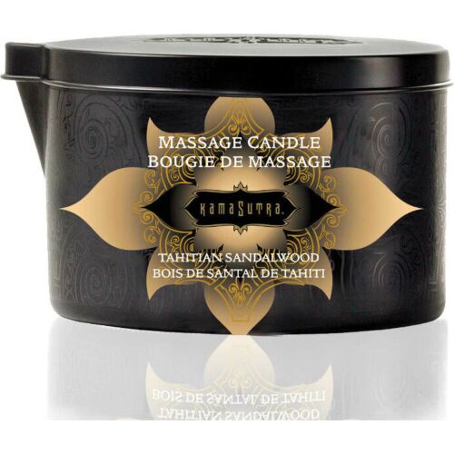 Bougie de Massage KAMASUTRA Vanille et Santal – Sensation chaleureuse