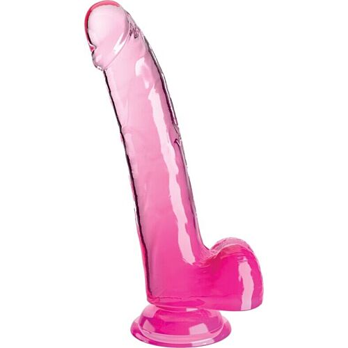 Gode King Cock Clear avec testicules 20.3 cm