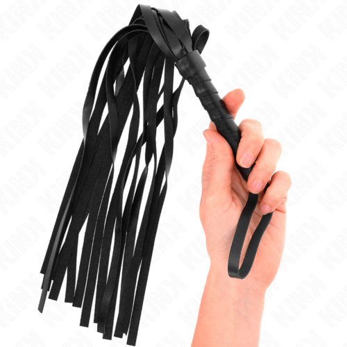 Látigo KINK SIMPLE BLACK WHIP 45 CM pour plaisir osé