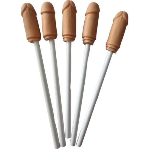 Pailles Amusantes Sexuelles Diable Épicé avec Pointe de Pénis