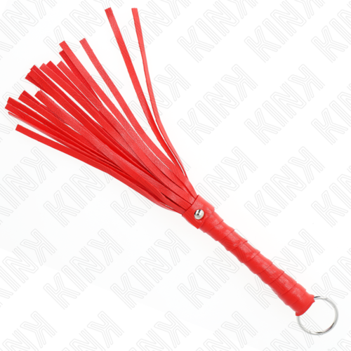 Fouet KINK Mini Rouge 28 CM - Accessoire de jeu érotique