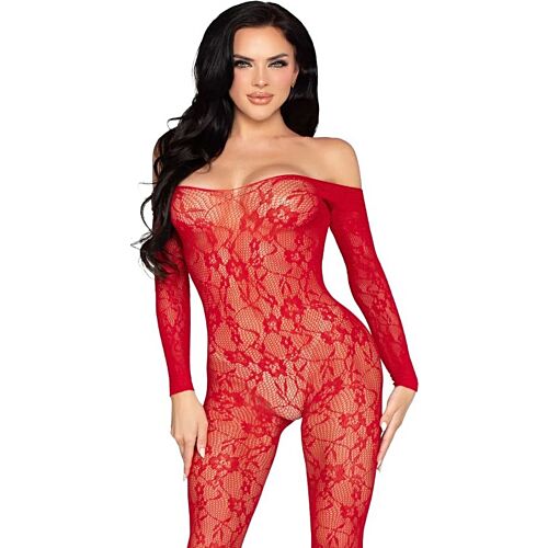 Bodystocking Leg Avenue 89366 en dentelle florale
