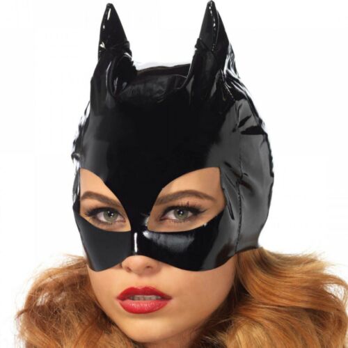 Masque Catwoman Leg Avenue en vinyle noir