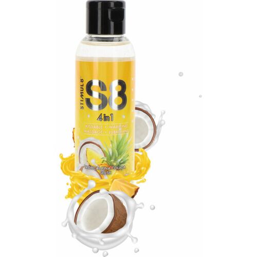 Lubrifiant Dessert 4 en 1 STIMUL8 S8 avec saveur piña colada