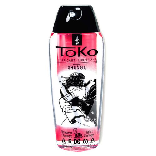 Lubrifiant SHUNGA Toko Fraise Champagne - Goût agréable
