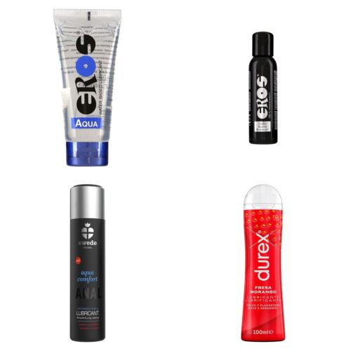 Coffret de lubrifiants à l'eau, au silicone, anal et aromatisé