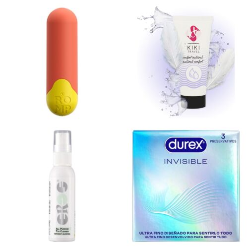 Coffret de voyage discret avec bullet vibrant et lubrifiant
