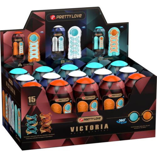 Masturbateur Pretty Love Victoria avec spirale rotative