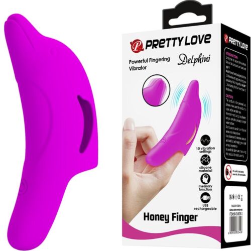 Stimulateur de doigt Pretty Love Delphini avec 10 vibrations