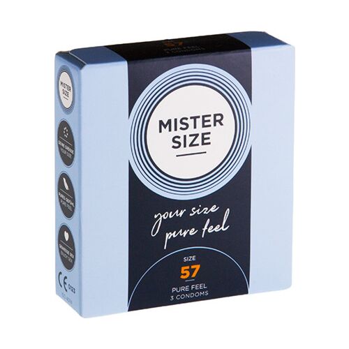 Préservatif MISTER SIZE Taille L 57 mm - Ajustement sécurisé