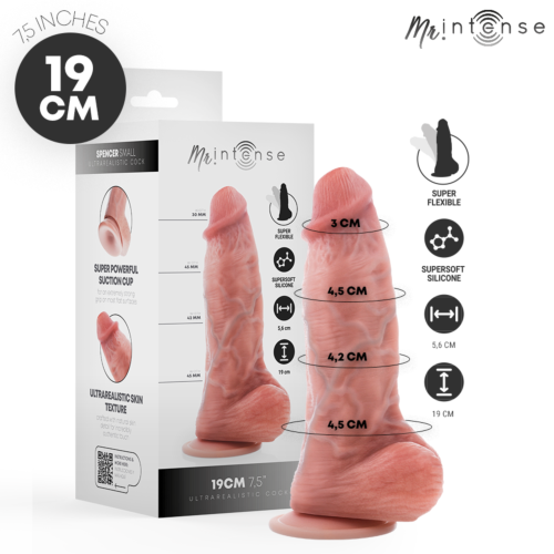Dildo MR. INTENSE Spencer Small 19 cm - Texture réaliste