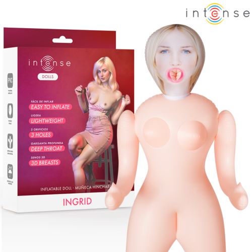 Muñeca Hinchable INTENSE BODIES INGRID con Trois orifices