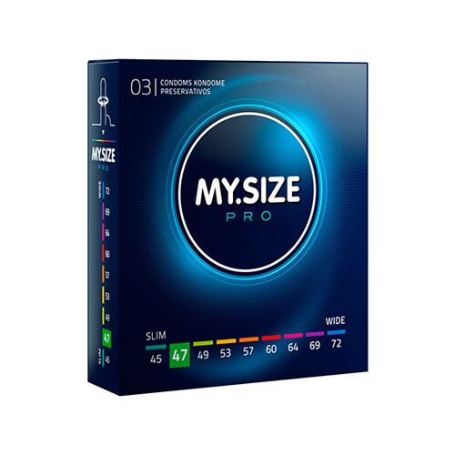 Préservatifs MY SIZE PRO 47 MM - Ajustement individuel