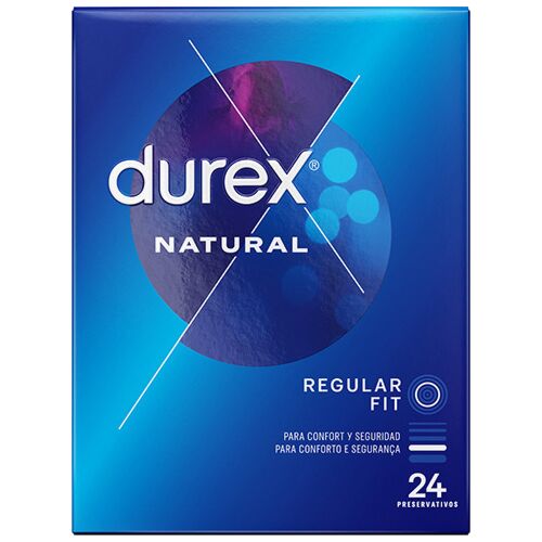 Préservatifs Durex Naturels 24 unités avec forme easy on