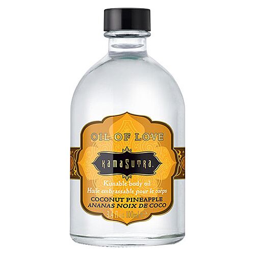 Huile corporelle Kamasutra Oil of Love saveur ananas-coco