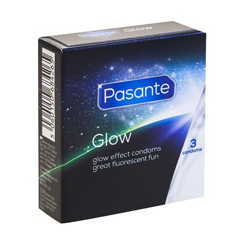Préservatifs Pasante Glow - 3 unités qui brillent dans l'obscurité