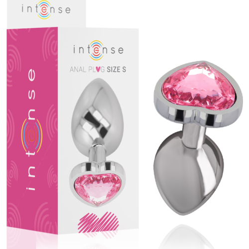 Plug Anal INTENSE Coeur Rose Taille S avec joyau