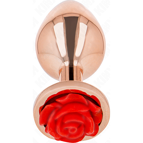 Plug Anal KINK avec Rose Rouge | Élégance et Sensualité