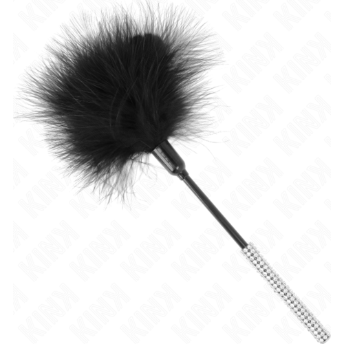 Plumes KINK avec mango de diamantes de imitación 27 cm