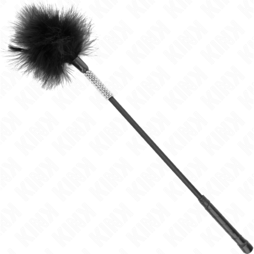 Plumes KINK 50 cm avec manche en strass pour des caresses sensuelles