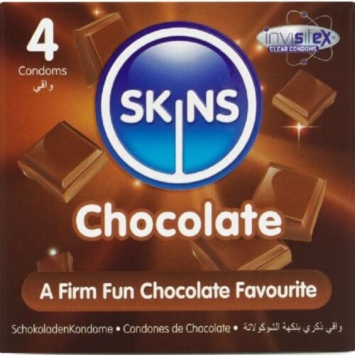 Préservatifs SKINS Pack 4 Chocolat - Protection et plaisir