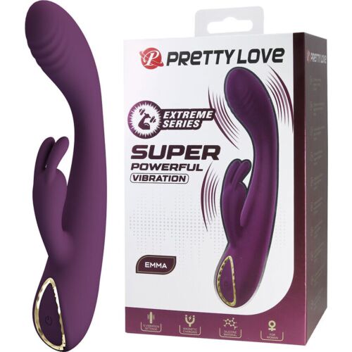 Vibrateur Rabbit Pretty Love EMMA avec stimuleur