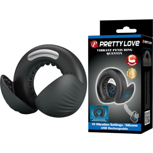 Anneau Vibrant Pretty Love Quentin avec Stimulateur Testiculaire