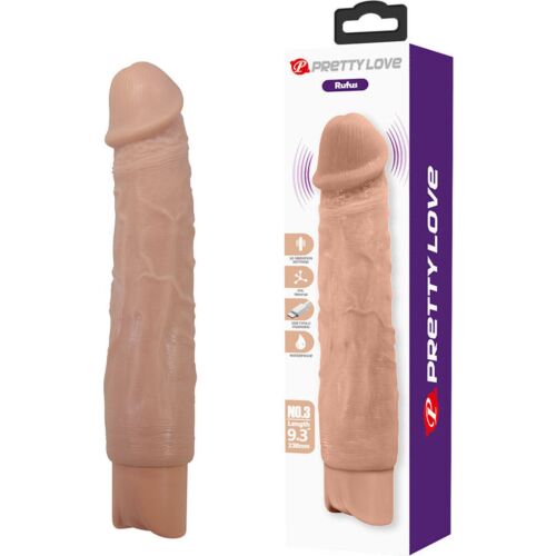 Vibrateur Pretty Love Rufus flexible et réaliste