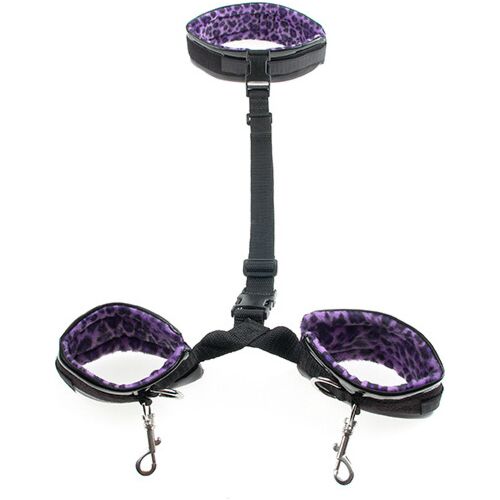 Kit de Bondage Pipedream Purple Cheetah pour différentes pratiques