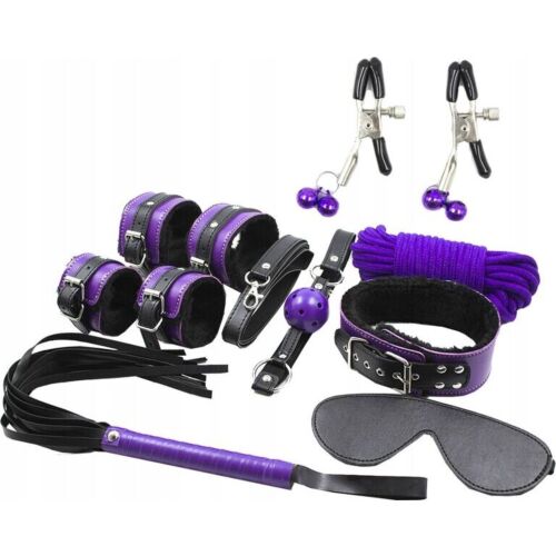 Set Bondage SECRETPLAY 8PCS avec accessoires variés