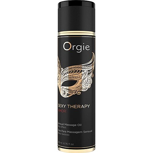 Huile de massage Orgie Sexy Therapy Amor 200ml au parfum d'abricot