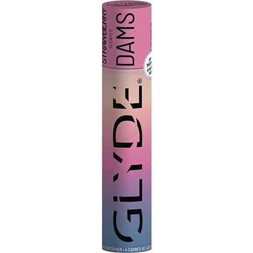 Dams SHEER GLYDE au latex avec arôme de fraise