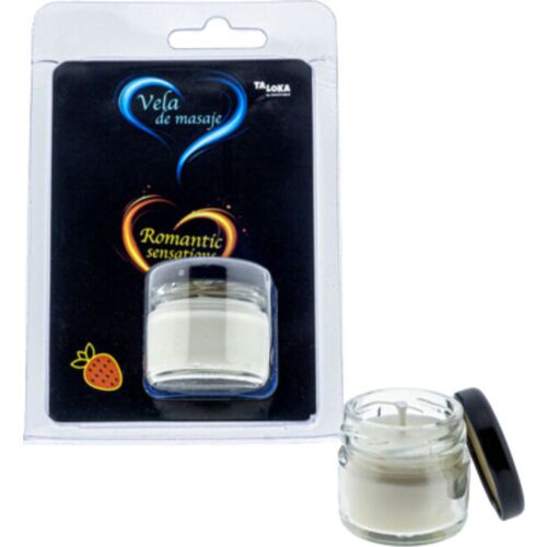 Bougie de massage TALOKA au parfum de fraise