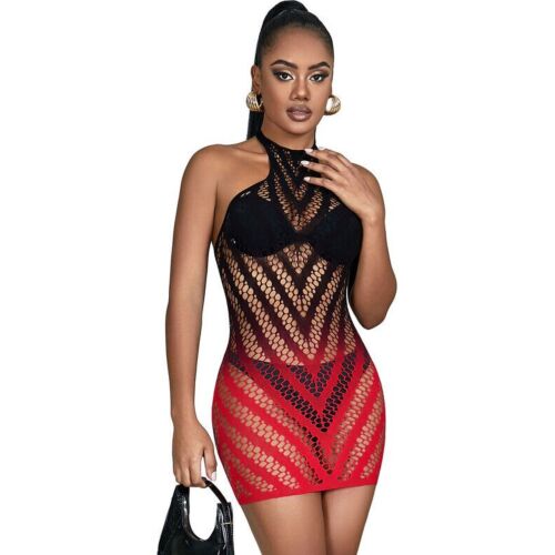 Robe sexy SUBBLIME avec résille élastique