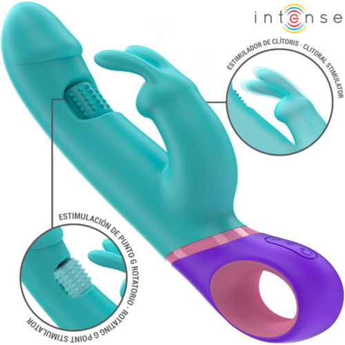 Vibrateur Rabbit INTENSE MONICA avec Stimulation Rotative