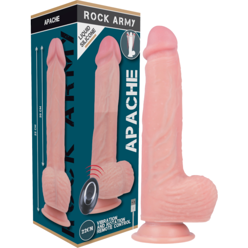Vibromasseur ROCK ARMY Apache 20.5 cm avec télécommande