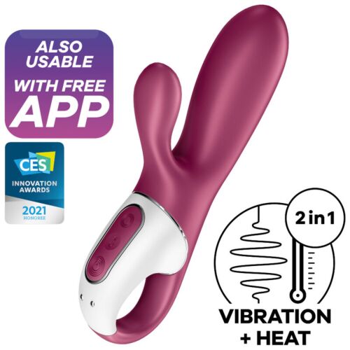 Vibrateur Satisfyer Hot Bunny avec contrôle par application