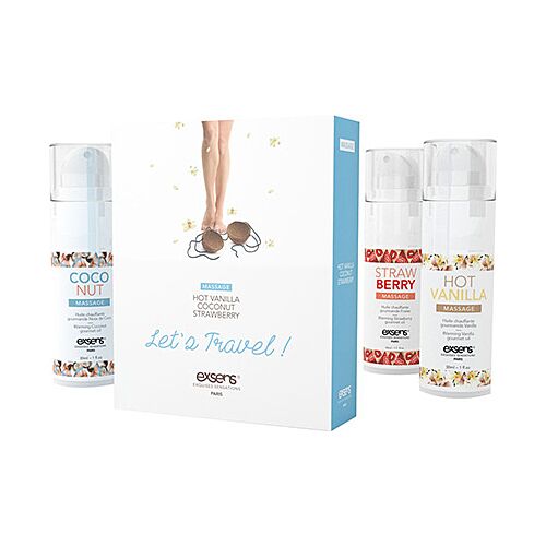 Huile de massage Exsens Warming Gourmet 3 x 30 ml