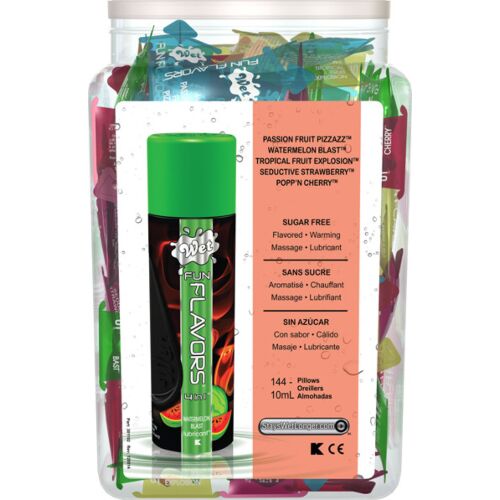 Lubrifiant aromatisé Wet Fun Flavors 4-en-1 avec effet chaleur