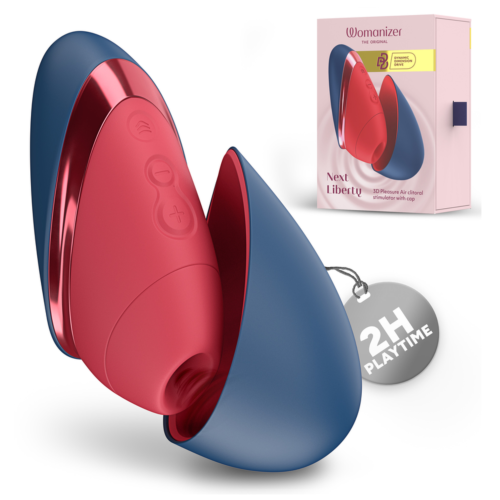 Stimulateur clitoridien WOMANIZER NEXT LIBERTY 3D Pleasure Air bleu/rouge