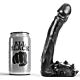 Gode réaliste All Black 19 cm profil fin