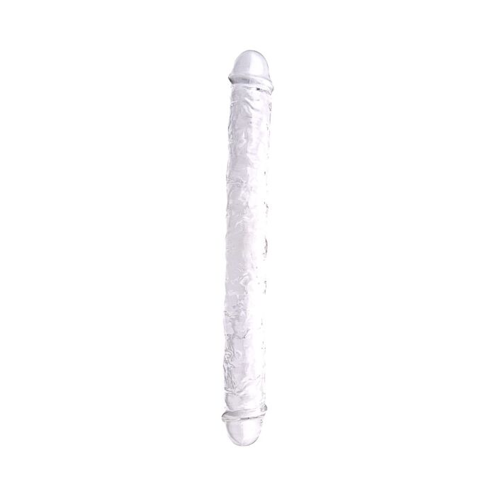 Loving Joy 15 Inch Double Ended Dildo Clear Loving Joy 15 Inch Double Ended Dildo Clear
