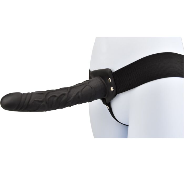 Loving Joy 9 Inch Hollow Strap On Black Loving Joy 9 Inch Hollow Strap On Black
